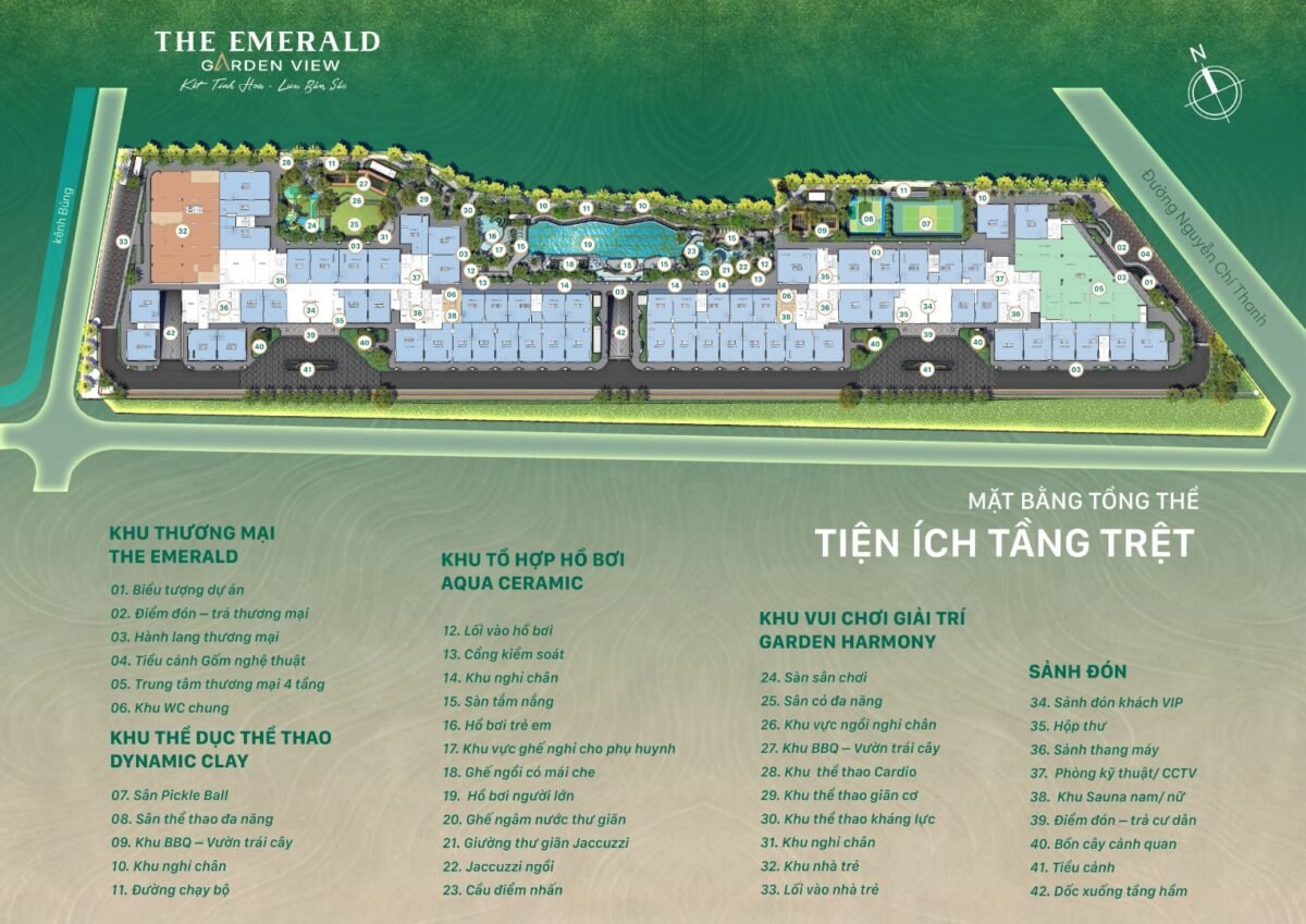 tiện ích the emerald garden view