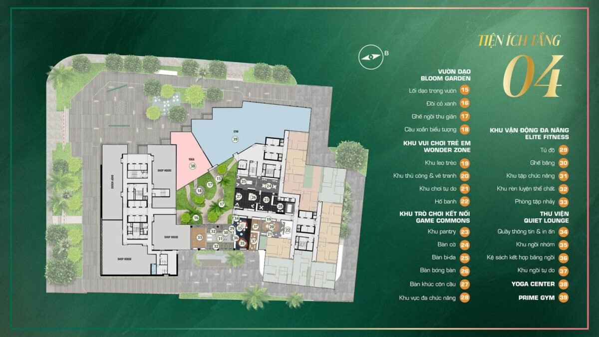 mặt bằng tầng 4 dự án the emerald boulevard