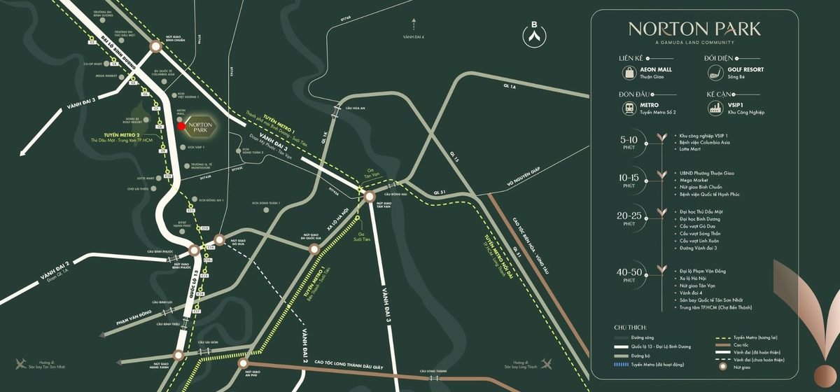 Vị Trí Dự án Norton Park Gamuda